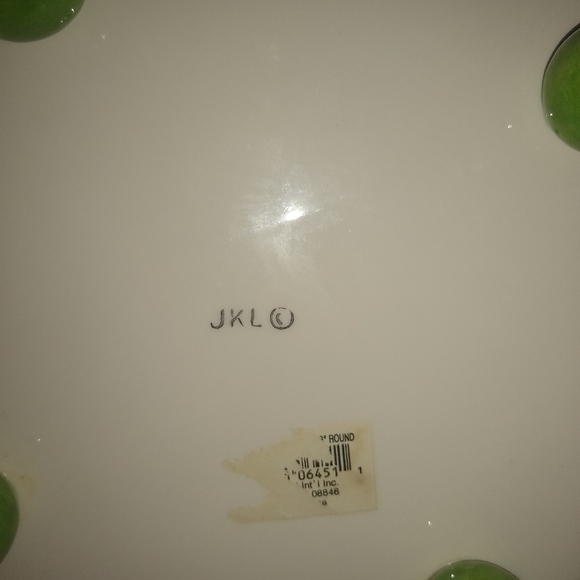 Vintage JKL footed plate. 10" - Picture 7 of 9